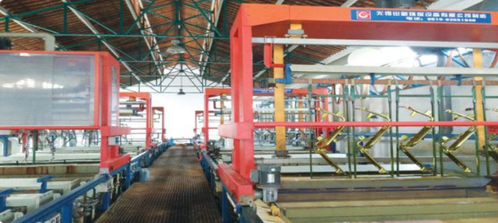 Nickel Chromium Electroplating Production Line Four Layer High Low Rail