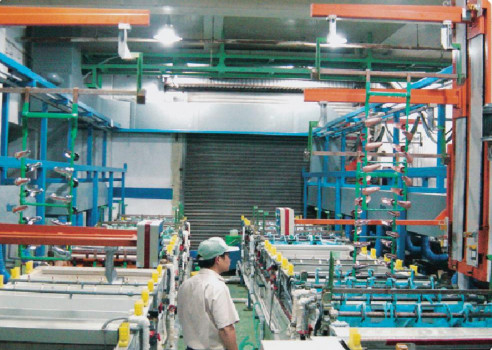 TOTO sanitary fittings plate automation line