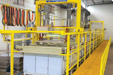 The automatic production line of piston ring, oxidation phosphating (Mexico Mahler)
