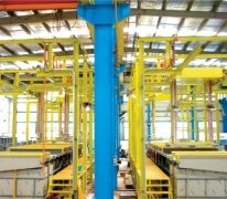 Automatic production line for electroplating hard chromium