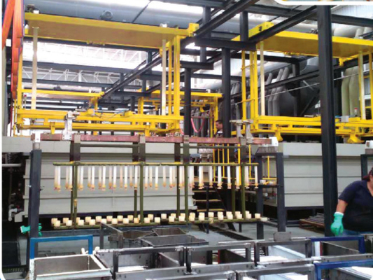 Shock Absorber Rod Chrome Plating Line , OEM Plating Production Line