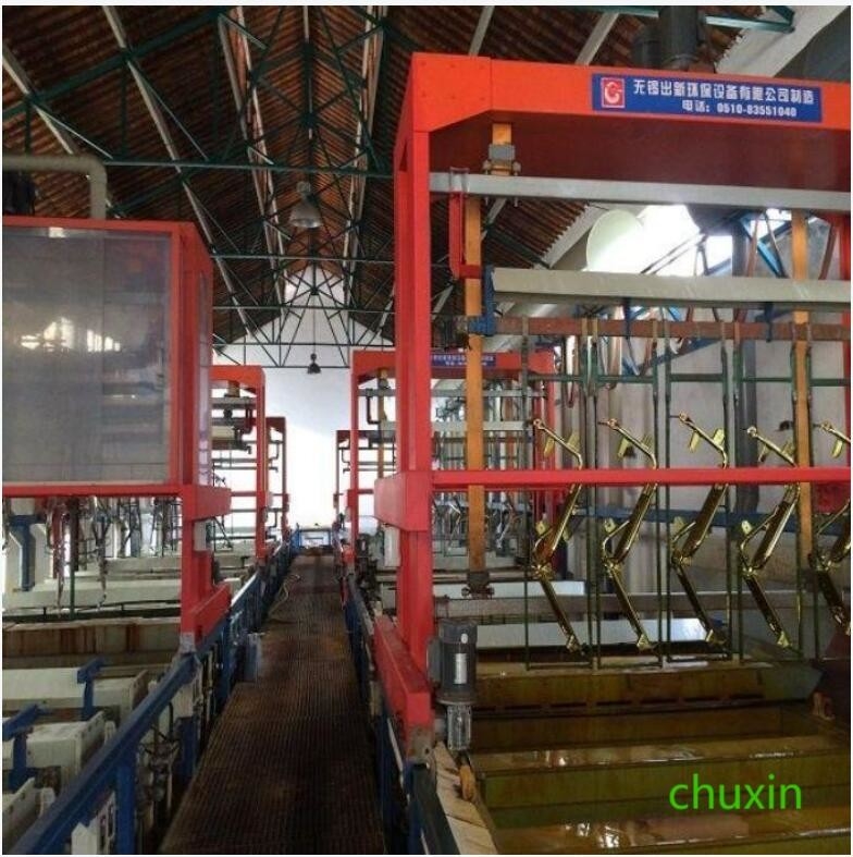 OEM Electroplating Production Line Nickel Chromium High And Low Rail Four Layer