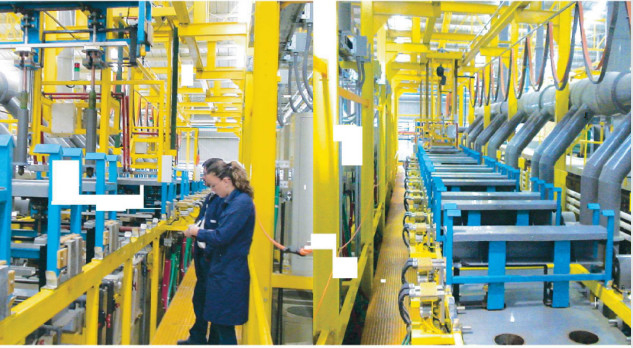 Automatic electroplating hard chromium production line for piston ring of Mexico Shock absorption pole plating line