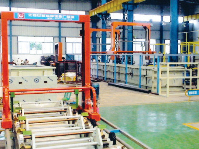 Push Type Zinc Barrel Plating Line Automatic Hanging
